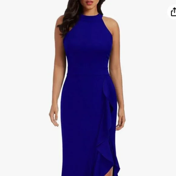 Woosea | Dresses | Woosea High Neck Split Bodycon Mermaid Evening Cocktail Long Dress Blue S | Poshmark Woosea | Dresses | Woosea High Neck Split Bodycon Mermaid Evening Cocktail Long Dress Blue S | Poshmark